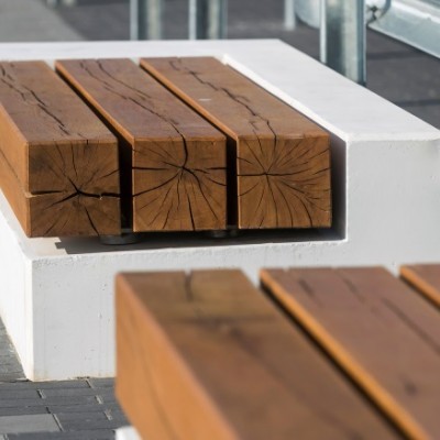 Benches and deck chairs, Budapest quay