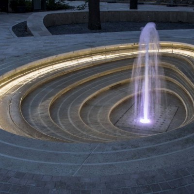 Muschelförmige springbrunnen, Balatonfüred