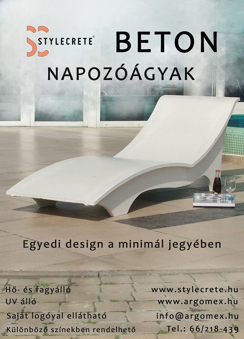 Concrete deck chair