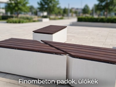 Seafood - Fine concrete benches, seats