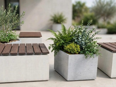 Seafood - Fine concrete benches, seats