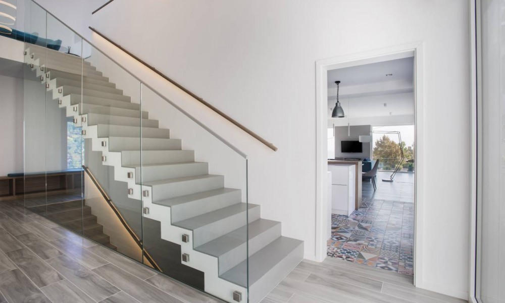 Stairs of a Family house in Budapest